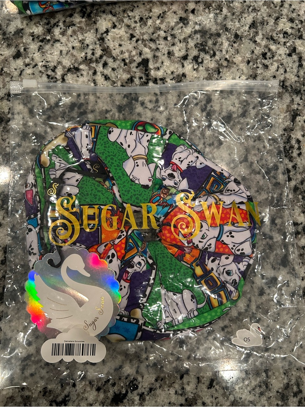 Sugar Swan 101 Dalmatian Scrunchie